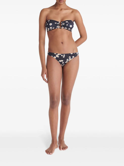 Tendrement floral-print bikini top